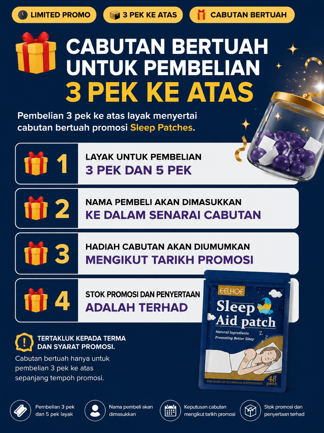 Cabutan Bertuah Sleep Patch